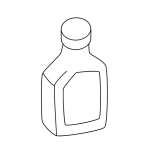Dibujo para colorear Frasco Medicinal Dibujo De Un Jarabe Para Pintar Y Colorear