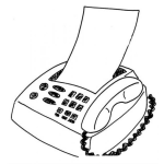 Dibujo para colorear Dibujo De Una Maquina De Fax Para Pintar Y Colorear