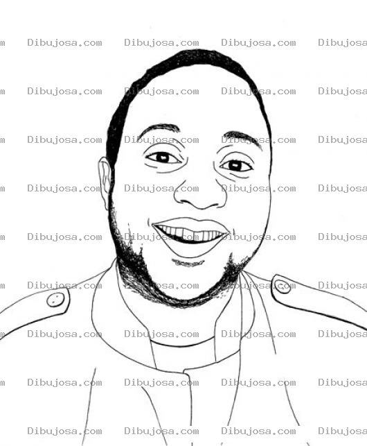 Dibujo para colorear Dibujo De Coronel Joven Para Pintar Y Colorear