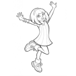 Dibujo para colorear Colorear a Estefani de Lazy Town