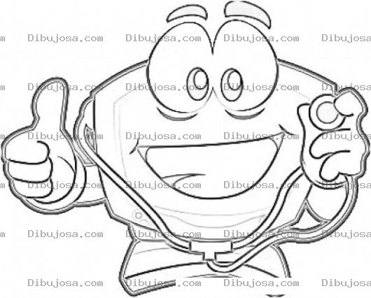 Dibujo para colorear Dibujo De Computadora Doctor Para Pintar Y Colorear Pcdoctor