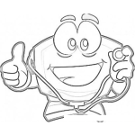 Dibujo para colorear Dibujo De Computadora Doctor Para Pintar Y Colorear Pcdoctor