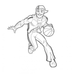 Dibujo para colorear Colorear a Sportacus de Lazy Town