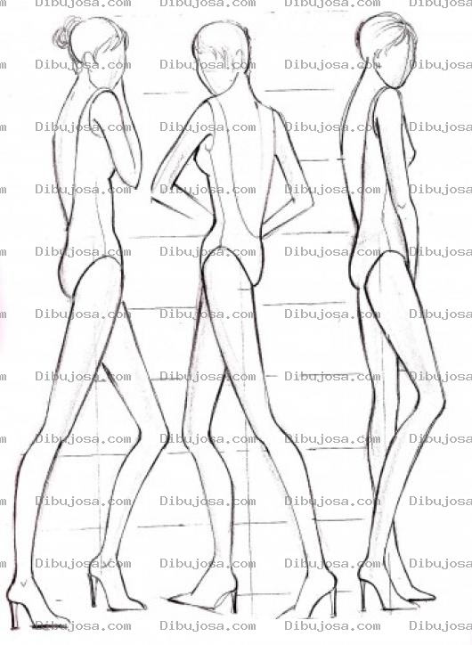 Dibujo para colorear Dibujo De Una Modelo En Calzoneta Para Pintar Y Colorear