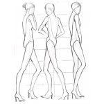 Dibujo para colorear Dibujo De Una Modelo En Calzoneta Para Pintar Y Colorear