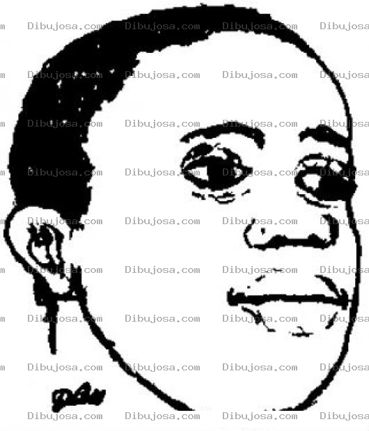 Dibujo para colorear Caradenegrito Para Pintar Y Colorear La Cara De Un Negrito Jovencito