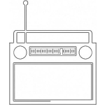 Dibujo para colorear Radioamfm Dibujo De Una Radio Am Y Fm Para Pintar Y Colorear Radiofmam