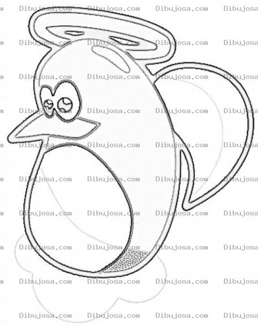 Dibujo para colorear Sanpinguino Dibujo De Pinguino Santo Para Pintar Y Colorear Pinguinito Con Aureola San Pinguino