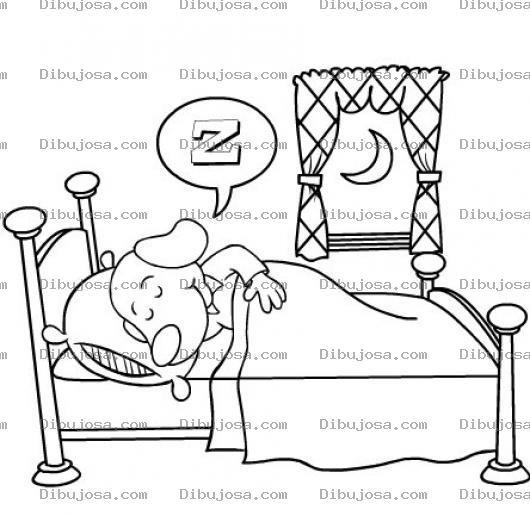 Dibujo para colorear Perrodurmiente Dibujo De Un Perrito Durmiendo En Una Camita Para Pintar Y Colorear Perritodurmiente