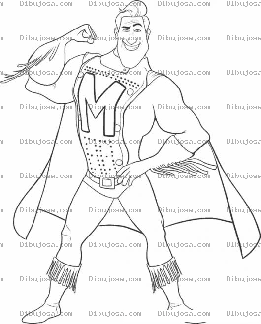 Dibujo para colorear Superm Dibujo De Super Eme Para Pintar Y Colorear HeroeM