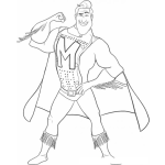 Dibujo para colorear Superm Dibujo De Super Eme Para Pintar Y Colorear HeroeM