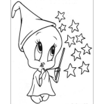 Dibujo para colorear Magopiolin Dibujo De Piolin Con Sombrero De Mago Y Varita Magica Con Estrellas Para Pintar Y Coloroear