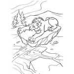 Dibujo para colorear Colorear Leon de la era de hielo