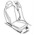 Dibujo para colorear Asientodevehiculo Dibujo De Un Asiento De Carro Para Pintar Y Colorear Butaca De Cuero Vehicular Butacadecuero