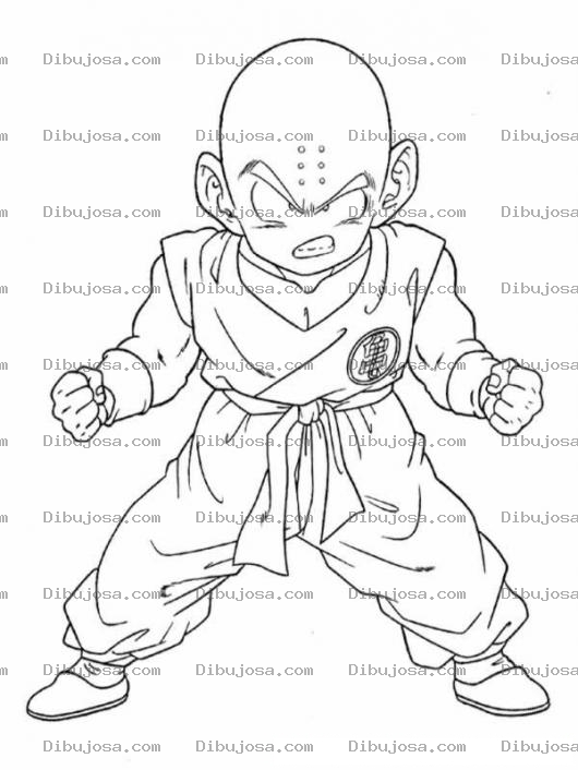 Dibujo para colorear Colorear Pelon de dragon ball Z