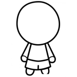 Dibujo para colorear Caraenblanco Dibujo De Un Nino Sin Cara Para Dibujarle La Cara A Un Nino Sincara descarado