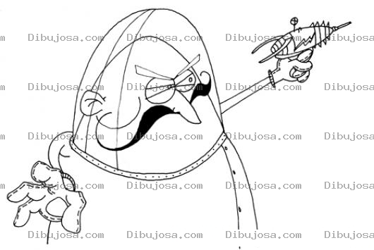 Dibujo para colorear Dibujo De Astronauta Con Pistola Laser