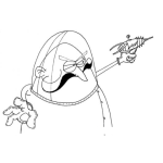 Dibujo para colorear Dibujo De Astronauta Con Pistola Laser