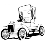 Dibujo para colorear Carroclasico Dibujo De Carro Clasico Para Pintar Y Colorear Carrito Viejo
