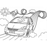 Dibujo para colorear Coltmitsubishi Dibujo De Un Colt Mitsubishi Para Pintar Y Colorear Carro En Arcoiris