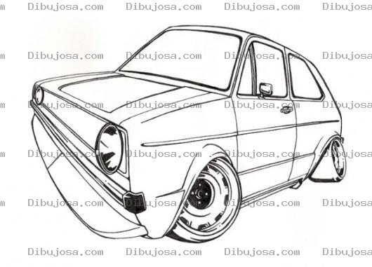 Dibujo para colorear Dibujo De Carrito Viejo Para Pintar Y Colorear