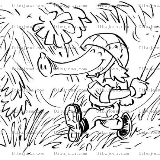 Dibujo para colorear Oso Hormiguero Militar Dibujo De Un Soldado Oso Hormiguero Para Pintar Y Colorear