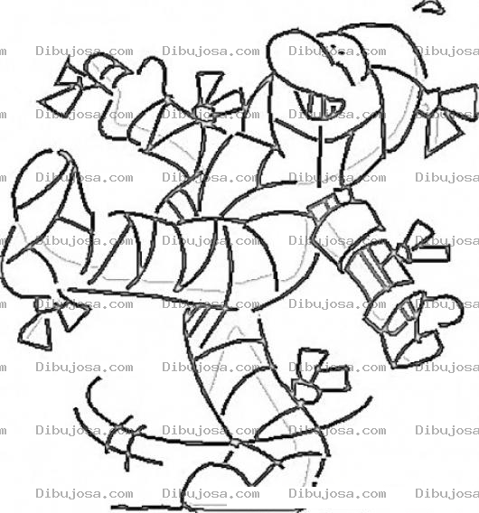 Dibujo para colorear Hombre Momia Dibujo De Hombre Quebrado Vendado Y Entablillado Saliendo De Un Hospital Para Pintar Y Colorear Hombremomia