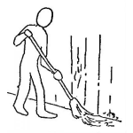 Dibujo para colorear Barrendero Dibujo De Hombre Barriendo Para Pintar Y Colorear Barredor