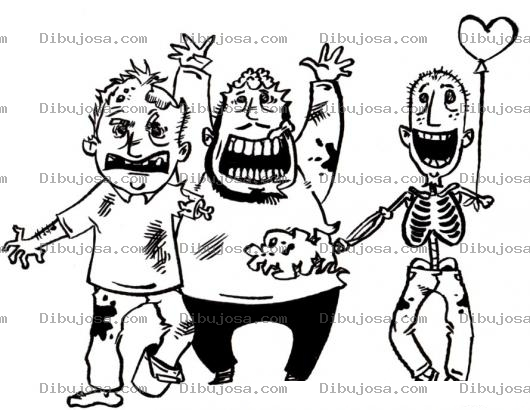 Dibujo para colorear Dibujo De Sombis Felices Para Pintar Y Colorear Sombis Contentos