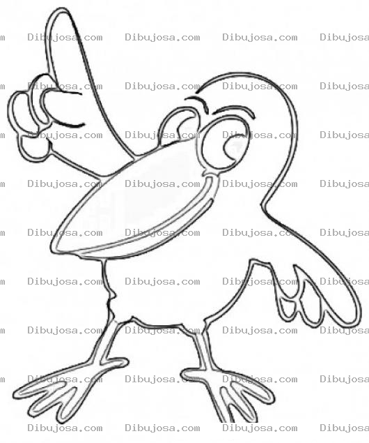 Dibujo para colorear PRIMERODIOS Dibujo De Una Urraca Parlanchina Dandole La Honra A Dios Para Pintar Y Colorear Urraca Indicando Que Primero Es DIOS