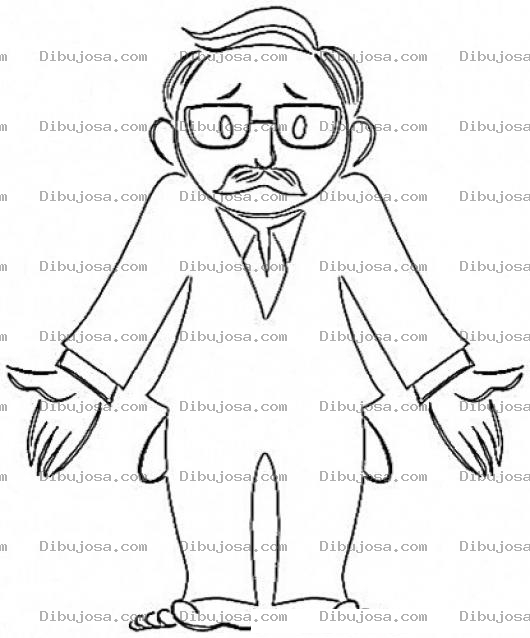 Dibujo para colorear Hombresindinero Dibujo De Un Papa Sin Dinero Y Sin Zapatos Para Pintar Y Colorear Empresario Sin Un Centavo Y En Bancarrota