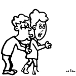 Dibujo para colorear Hombre Meloso Y Caliente Para Pintar Y Colorear