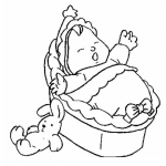 Dibujo para colorear Bebedespertando Dibujo De Bebe Despertando Para Pintar Y Colorear