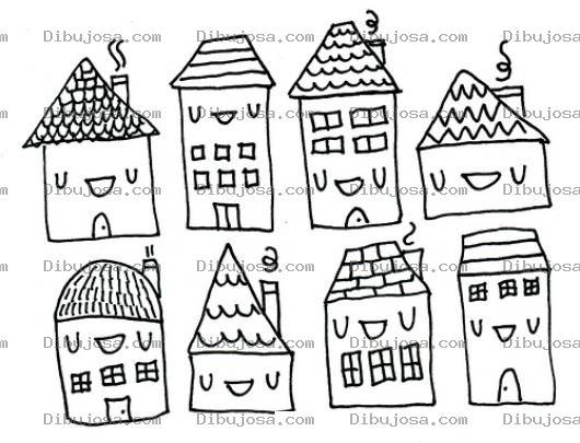 Dibujo para colorear Colorear Viviendas