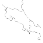 Dibujo para colorear Mapa De Costa Rica Para Pintar Y Colorear Costarica