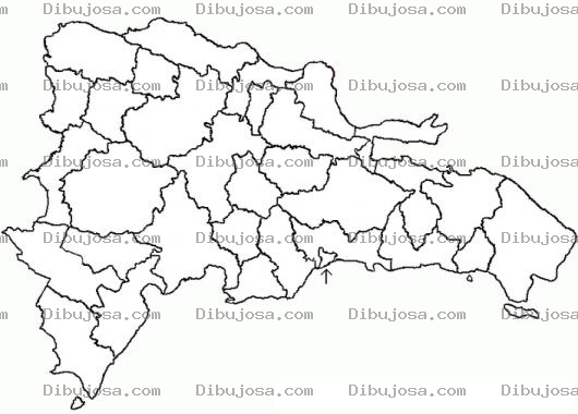 Dibujo para colorear Mapaderepublicadominicana Dibujo De Mama De La Republica Dominicana Para Pintar Y Colorear Mapa Dominicano