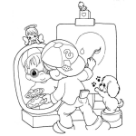 Dibujo para colorear Preciuosmoments Pintorsito De Preciuos Moments Para Pintar Y Colorear