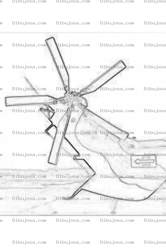 Dibujo para colorear Rotordecola Dibujo Del Rotor De Cola De Un Helicoptero Que Sirve Para Compensar El Torque De Un Hellicoptero Y Evitar Que El Helicoptero Gire Descontroladamente