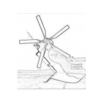 Dibujo para colorear Rotordecola Dibujo Del Rotor De Cola De Un Helicoptero Que Sirve Para Compensar El Torque De Un Hellicoptero Y Evitar Que El Helicoptero Gire Descontroladamente