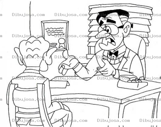 Dibujo para colorear Entrevistadetrabajo Dibujo De Una Entrevista De Trabajo Para Pintar Y Colorear