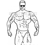 Dibujo para colorear Dibujo de Paul Dilet para colorea