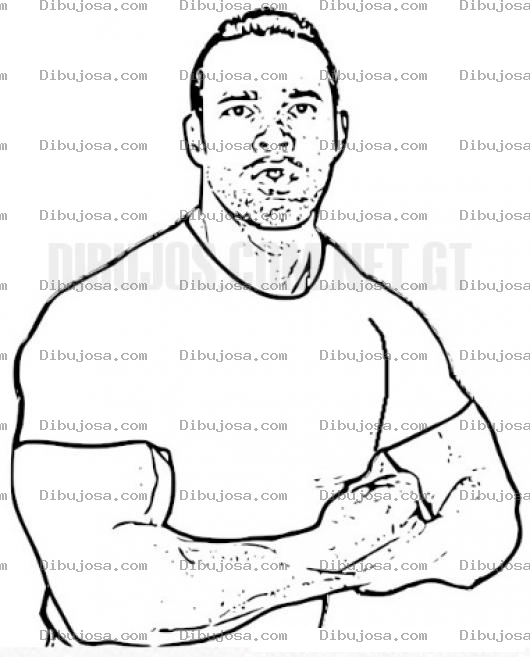 Dibujo para colorear Kevin Levrone coloring page