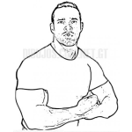 Dibujo para colorear Kevin Levrone coloring page