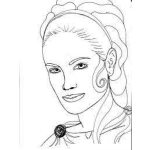 Dibujo para colorear Cara De Princesa Dibujo Del Rostro De Una Mujer Bonita Para Colorear