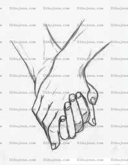 Dibujo para colorear Manos De Novios Dibujo De Manos Entrelazadas Para Pintar Y Colorear Novios Tomados De La Mano
