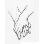 Dibujo para colorear Manos De Novios Dibujo De Manos Entrelazadas Para Pintar Y Colorear Novios Tomados De La Mano