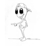 Dibujo para colorear Nino Marciano Dibujo De Extraterrestre Adolecente Para Colorear Patojomarciano