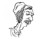 Dibujo para colorear Caradebaboso Dibujo De Un Tonto Bruto Con Cara De Baboso Para Pintar Y Colorear A Un Tontito Con Cara De Pendejo