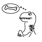 Dibujo para colorear Dinosauriocarnivoro Dibujo De Un Dinosaurio Carnivoro Deseando Un Hueso Para Pintar Y Colorear Dinosaurio Con Hambre Y Muy Hambriento