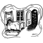 Dibujo para colorear Dibujo De Terror Dibujo De Miedo Para Pintar Y Colorear Una Nina Con Mucho Miedo En Su Cuarto Para Pintar Y Colorear Miedomiedo Terrorterros Dibujodemiedo Colorearterror